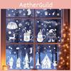 Reindeer Window Snowflake Sticker Static Pvc Glass Decals For Christmas Decor