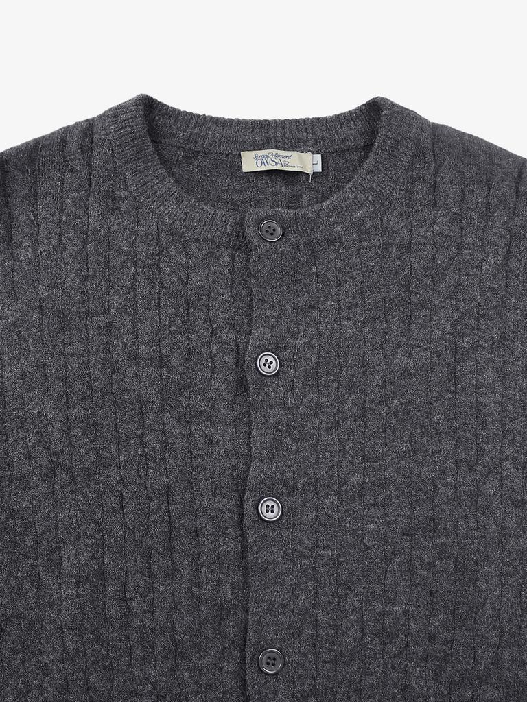 Owsa Kabelstrick Cardigan 2 Farben