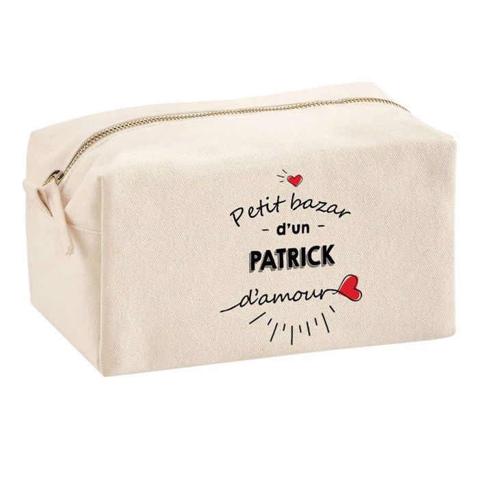 Trousse multifonction Bazar d'un Patrick d'amour Cadeau Anniversaire Idée Personnalisé Rentrée | Trousse Scolaire Fournitures Bureau
