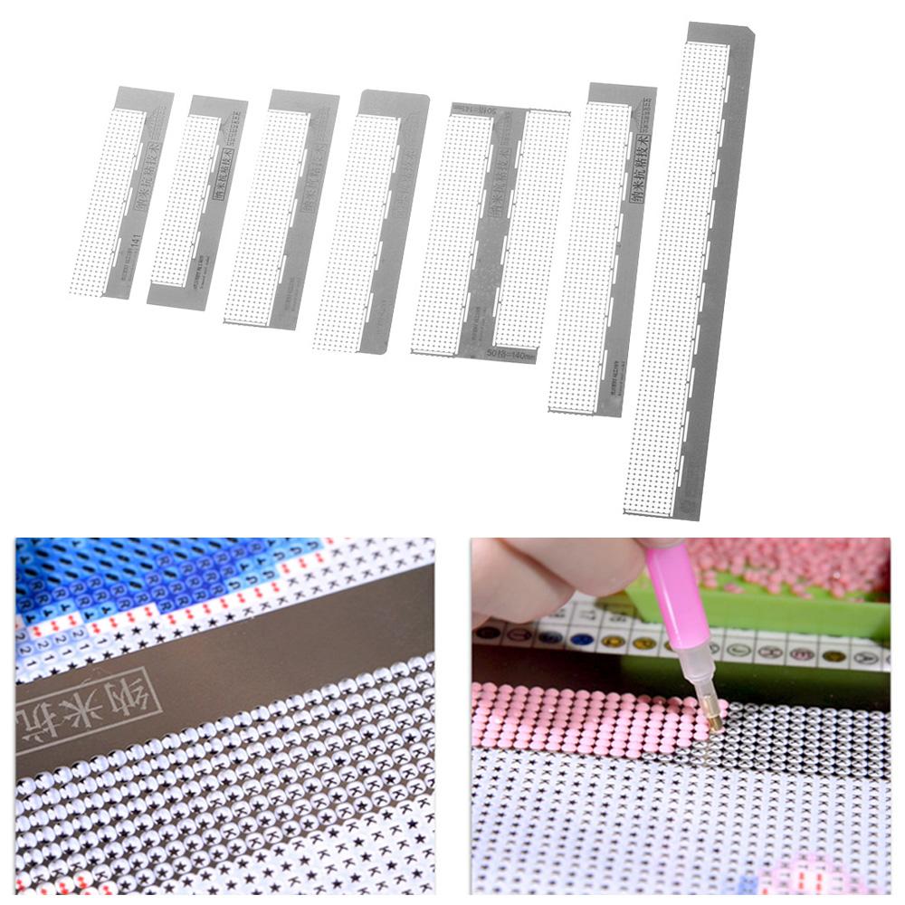 141mm 140mm DIY Neat Anti Stick Embroidery Net Ruler Diamond Painted Mesh Model Drilling Tools