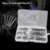 90pcs 11 Kinds M1.5 M2 M3 M4 M5 M6 Split Cotter Pins Assortment with Case