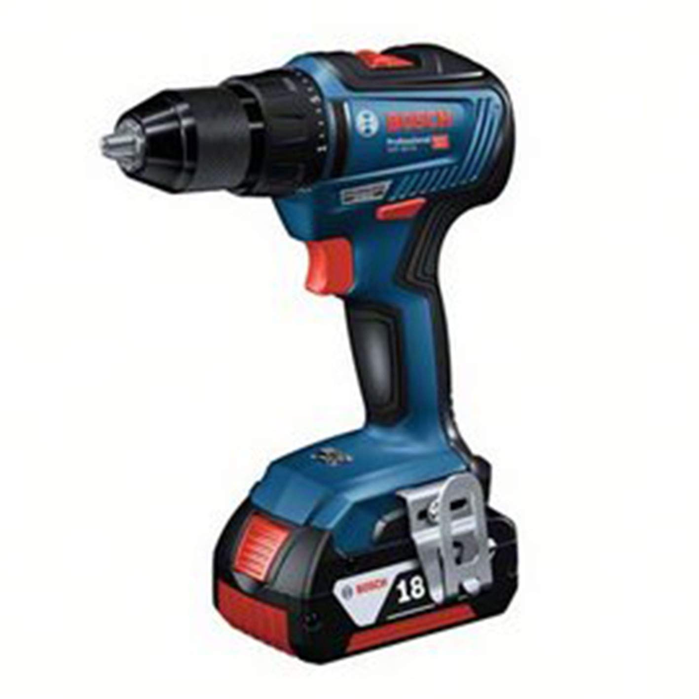 

Bosch Professional 18V Cordless Driver Drill x Carrying Case (2.0Ah 2, Charger, Included) GSR18V-55 синий