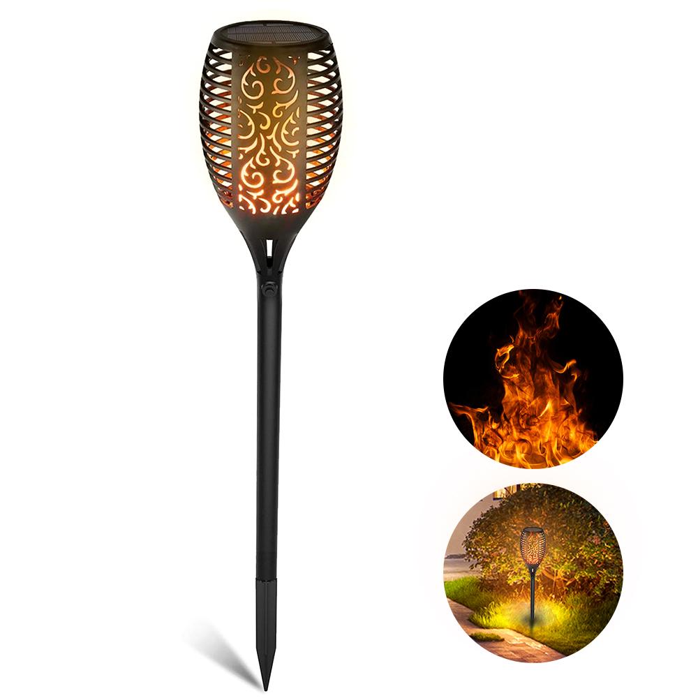 1 Pack Solar Torch Light Outdoor 33LED Solar Flickering Flame Lamp Landscape IP65 Waterproof