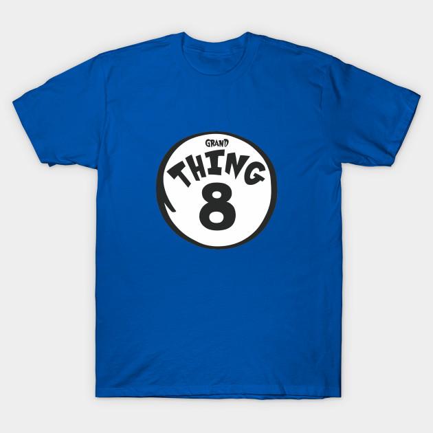 

Men Black Print T-shirt Grand Thing 8 No-Cut Transfer Paper Print Cotton Tshirt L королівський синій колір