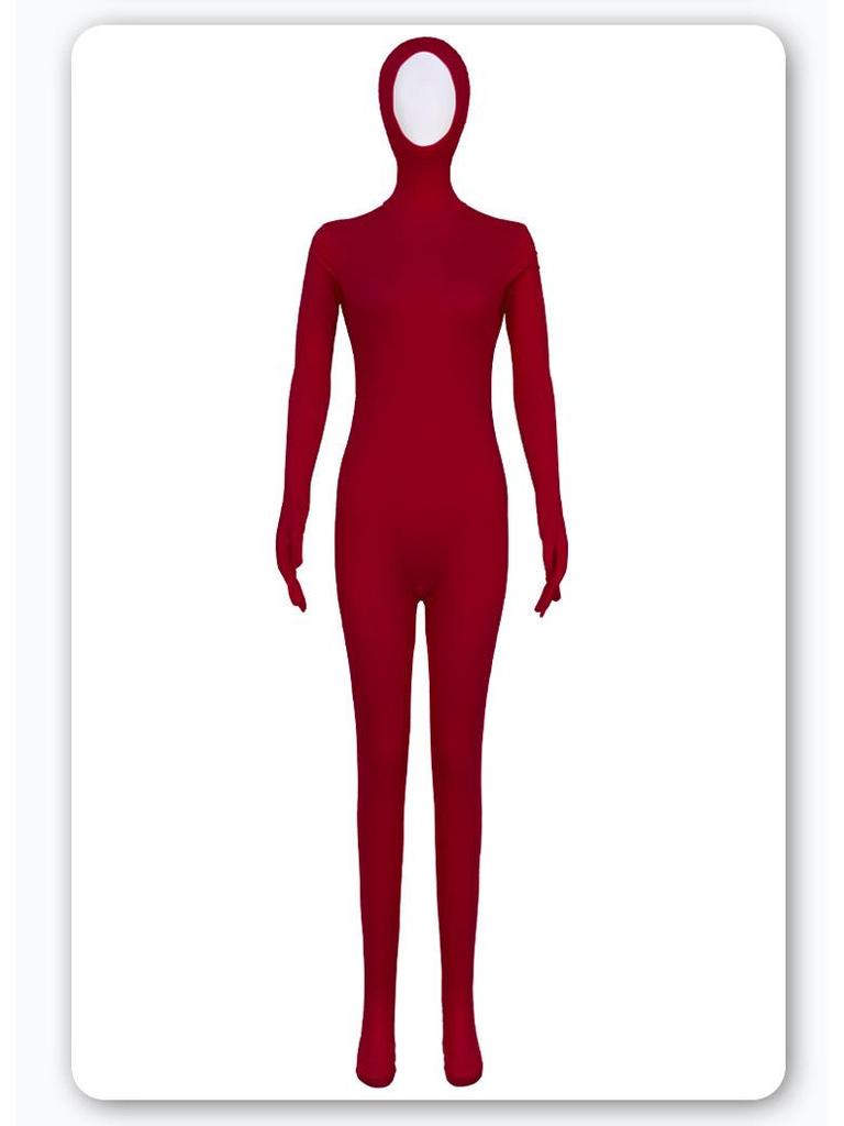 Orange Women's Full Body Zentai Suit for Stage Performance