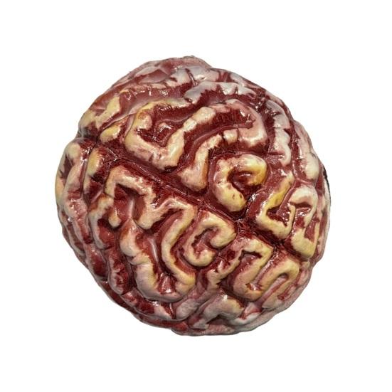 Zombie Brain Cap Creepy Latex Headpiece Realistic Brain Hat Halloween Costume Headwear for Cosplay Horror Themed Parties