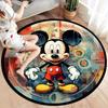 1pc Disney Mickey Mouse Pattern Round Area Rug, Bedroom Living Room Floor Mat, Playroom Bedroom Living Room Indoor Decor Rug, Aesthetic Room
