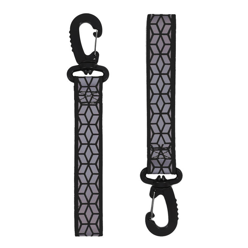 2Pcs High Visibility Reflective Keychain - Double-sided Safety Strip, Suitable for Night Running and Cycling