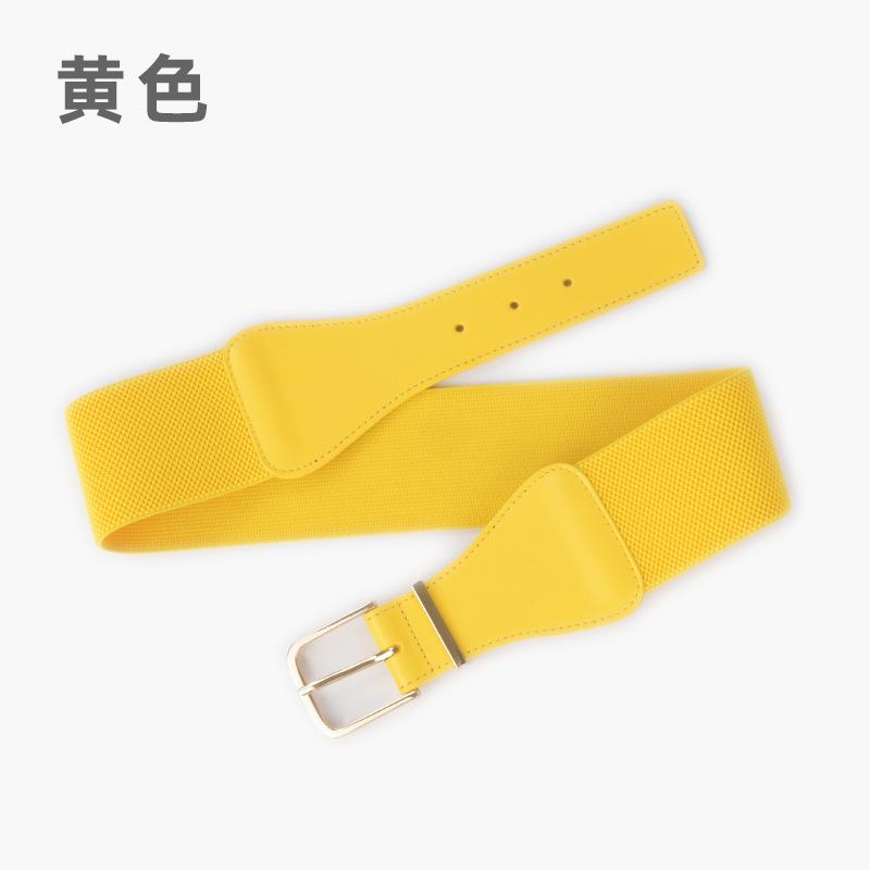 Elastic Belt Women'S Personalized Dress Suit Decorative Temperament Waist Seal Elastic Belt Leather Belt