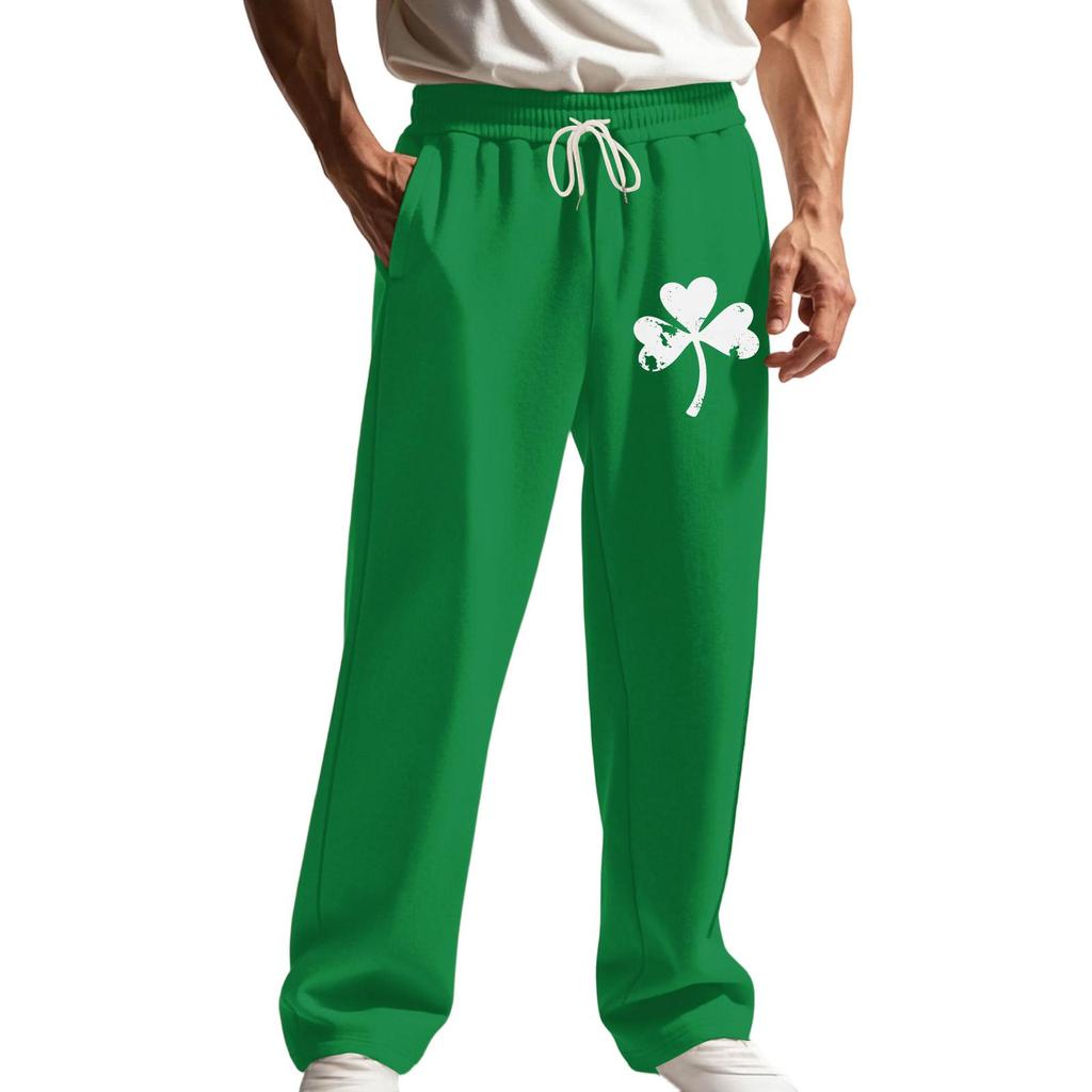 Men's  Sports  Leisure  Straight  Cylinder  Hoodie  Trousers