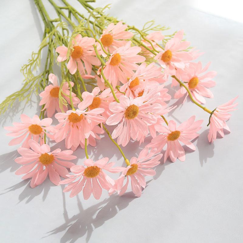 5/10Pieces Artificial Flowers Silk Daisy Bridal Bouquets Vase Home Wedding Garden Decoration DIY Gifts Fake Plants Accessories