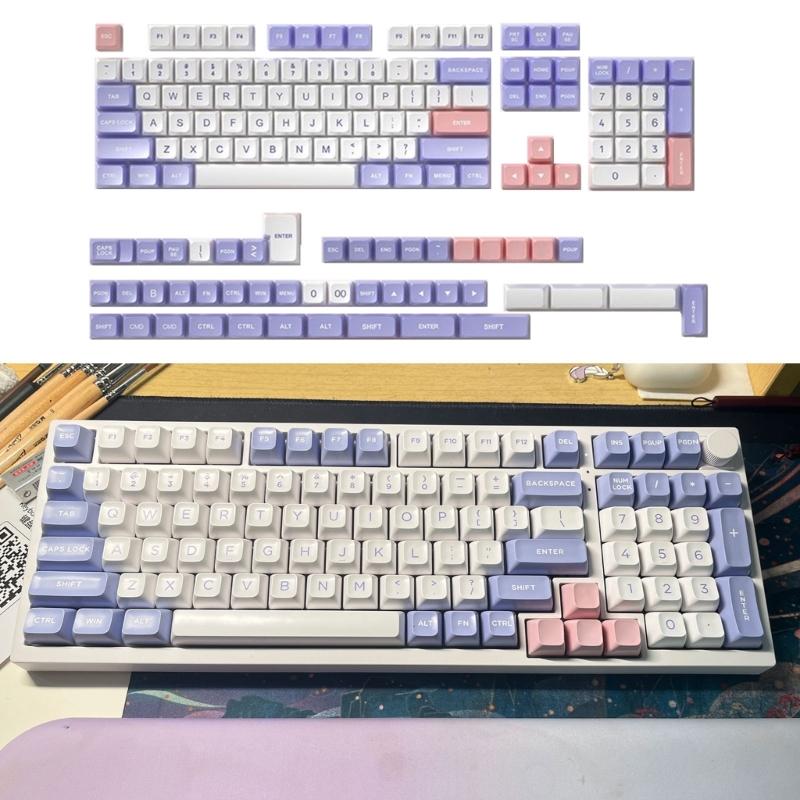 150Key Illusion Keycaps DSA Profile PBT DyeSublimation Process Double Shot Keycap for Mechanical Keyboards Switches