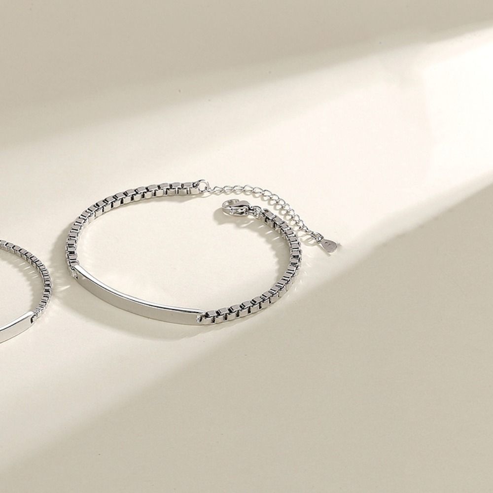 2Pcs Adjustable Simple Couple Bangle Classic Hand Bracelet Jewelry  For Women Men