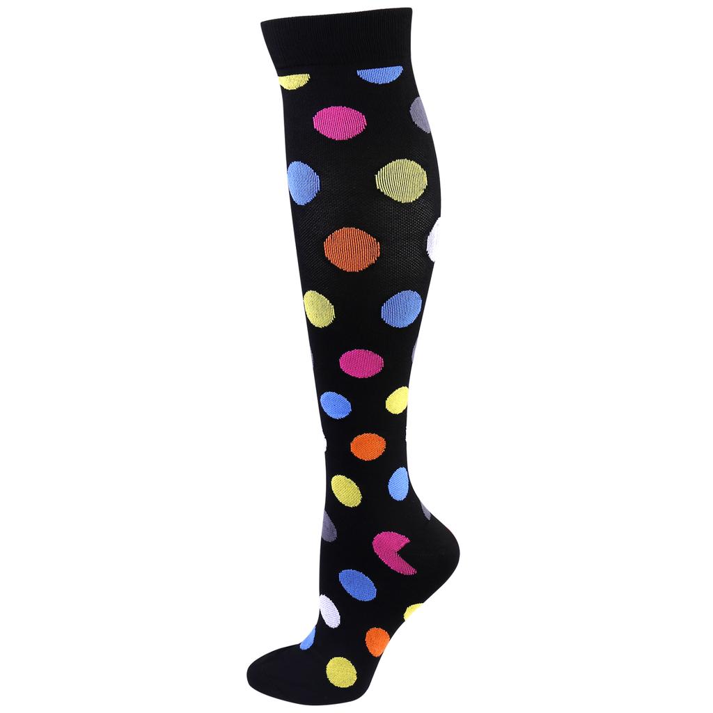 1 pár Pánské Dámské Kompresní Ponožky Vhodné pro Venkovní Sporty Kompresní Ponožky pro Proti Únavě Úlevu od Bolesti Koleno Křečové Žíly Ponožky