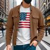 American Retro Autumn and Winter Heavy Corduroy Hunting Suit Commuter Workwear Light-produced Casual Jacket