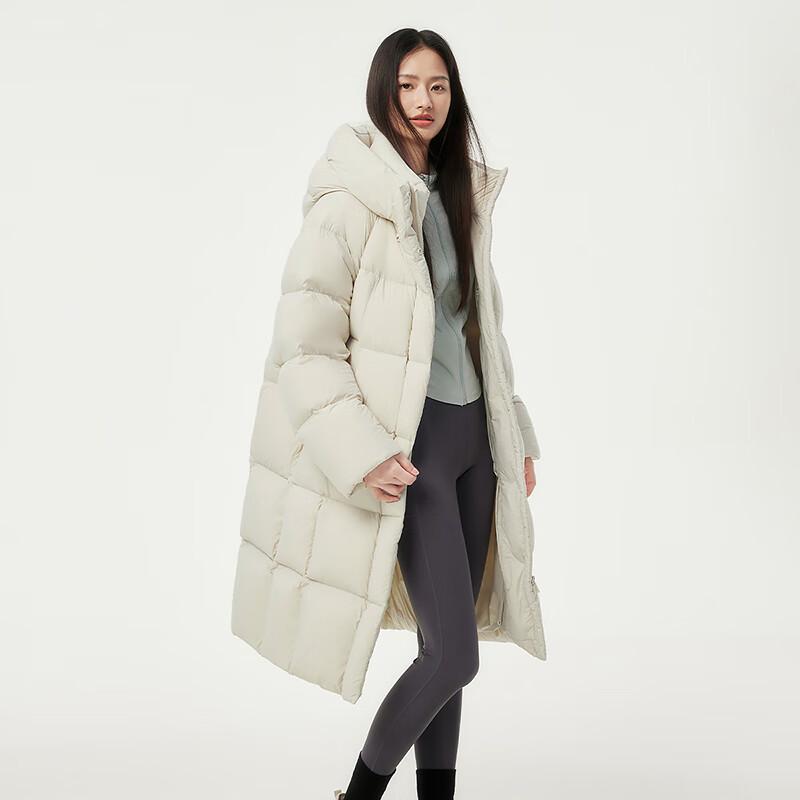 Tanbol Women's Mid-Length Hooded Puffer Jacket