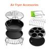 A Set of 8 High Quality Air Fryer Accessories 8 Inch for Gowise Phillips Cozyna and Secura,Fit All Airfryer 5.2QT-5.8QT
