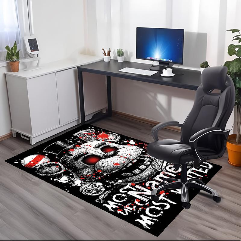 Custom Name Freddy Printed Carpet, Rug for Office Chair Living Room Bedroom Kitchen Room Decor Gifts.