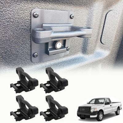 נקודות קשירה לארגז טנדר פורד F150 F250 F350 ראפטור 2015-2021 עוגני קשירה מחליפים# FL3Z-99000A64-B FL3Z-9928408-AB אביזרי רכב