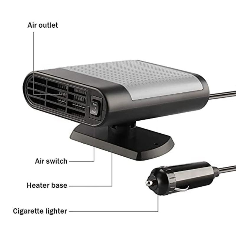 Auto Heater Rapid Heating Dryer Defroster Hot Warmer Air Blower Window Demister