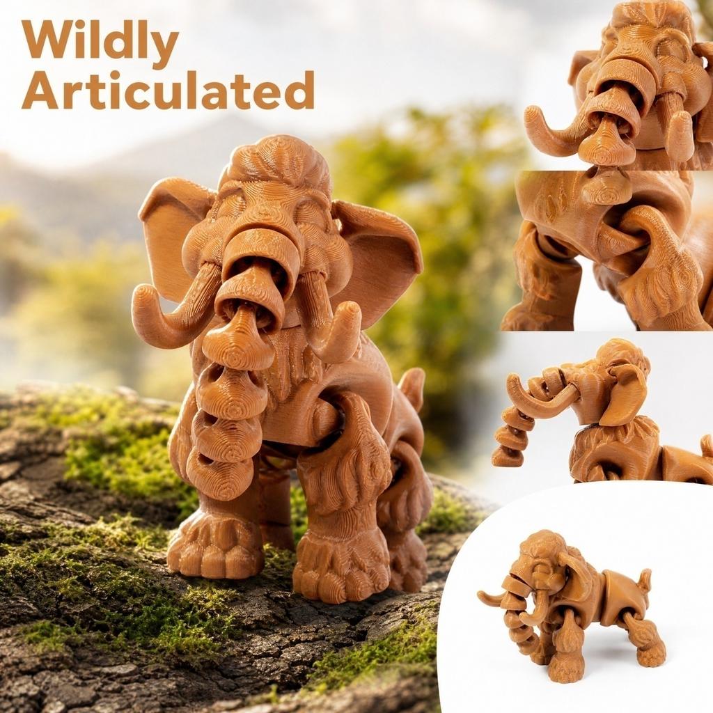 3D Printed Articulated Action Figure Toy with Movable Joints for Collectors