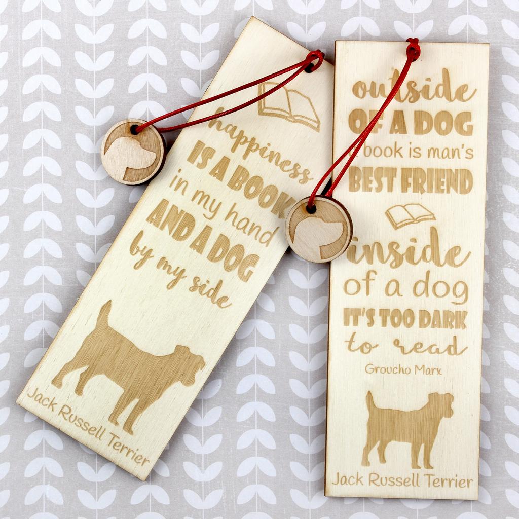Jack Russell Terrier - Dog Bookmark, Personalized Bookmark, Dog Gadget for Art-Dog Brand Readers