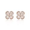 [LsSHOP] 14K Double Clover Earrings (Gold Plated)_LJ5004BRE