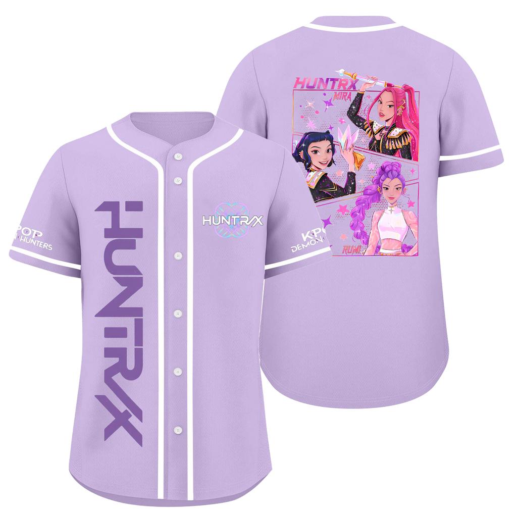 Children's Casual Cartoon Print Short-sleeved Baseball Jerseys Children's Sportswear Top