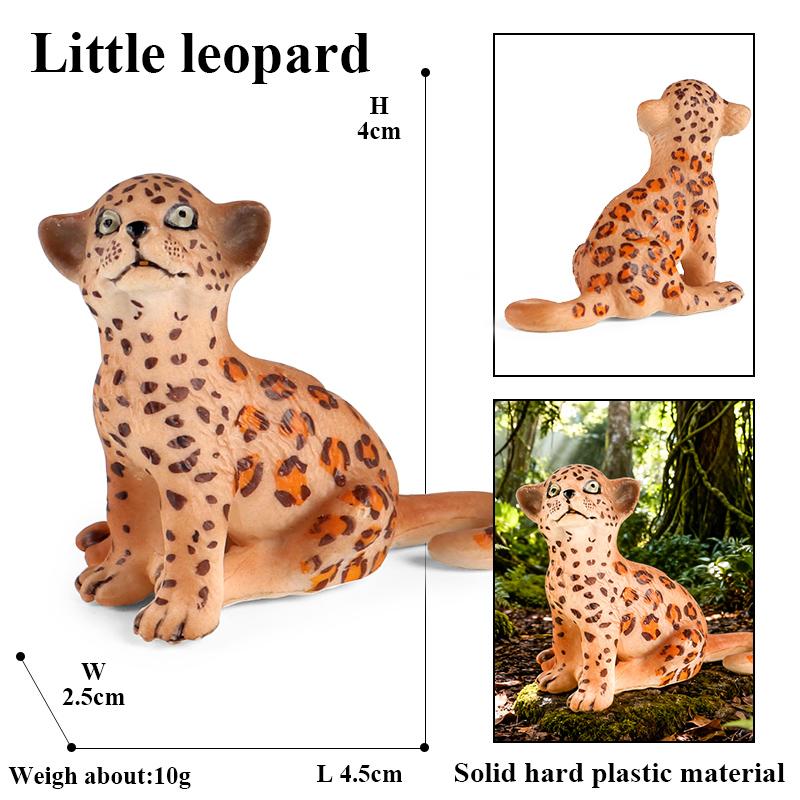 Oenux Animale Sălbatice Africane Simulare Ghepard Sălbatic Leopard de Zăpadă Jaguar Figurină de Acțiune Figurine Model PVC Educativ Jucării pentru Copii