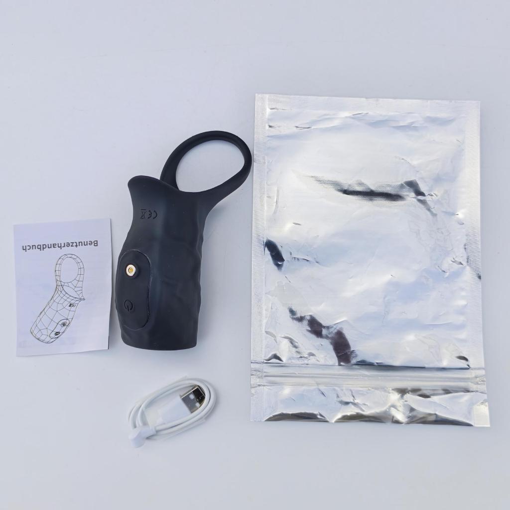 Wolf Warrior Men's Vibrating Penis Ring and Sleeve Vibrator - Adult Erotic Sex Toy