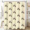 Vintage Floral Shower Curtain Waterproof Farmhouse Bathroom Decor Set Nature Botanical Scenic Fabric Backdrop