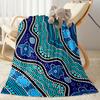 Australian Aboriginal Style 31 Blanket Soft & Cozy Perfect for Livingroom Sofa Chair Four Seasons Universal Stylish Decor