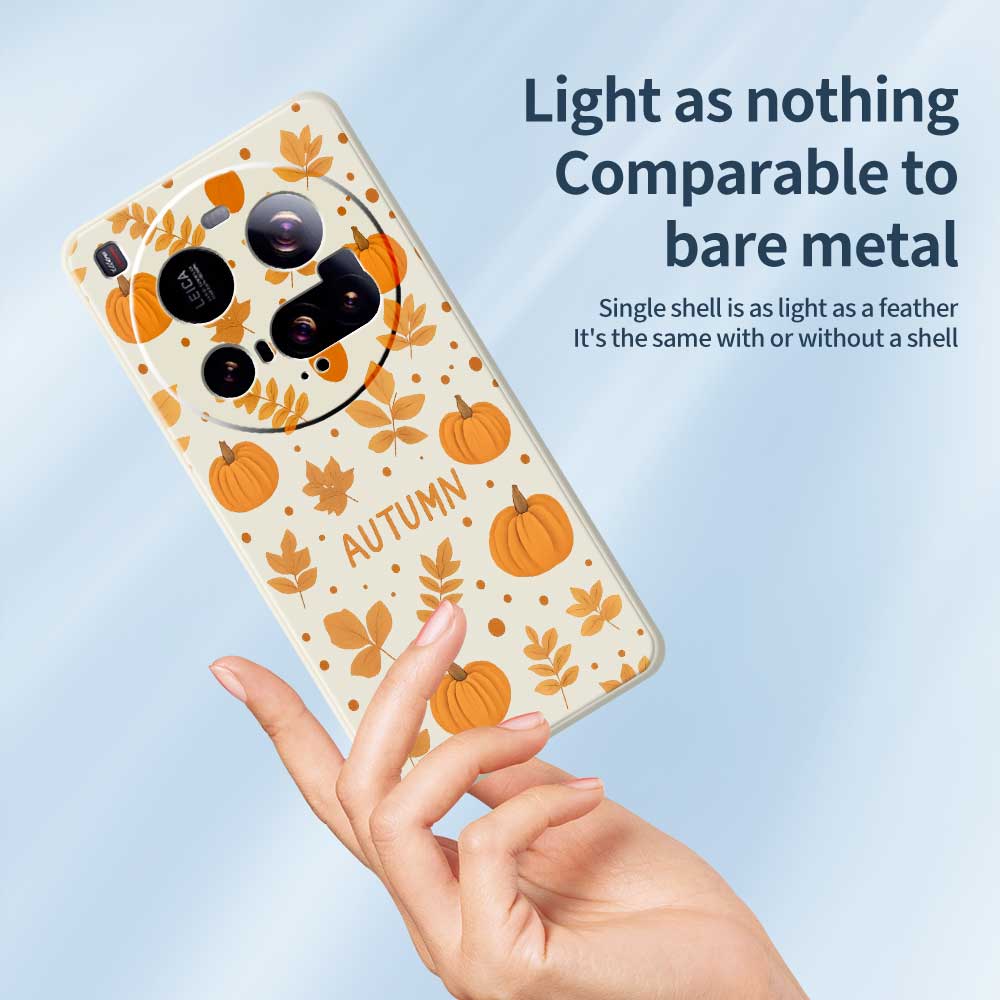 For Xiaomi 15 Ultra Case Autumn Theme Pattern Printing Straight Edge TPU Phone Back Cover