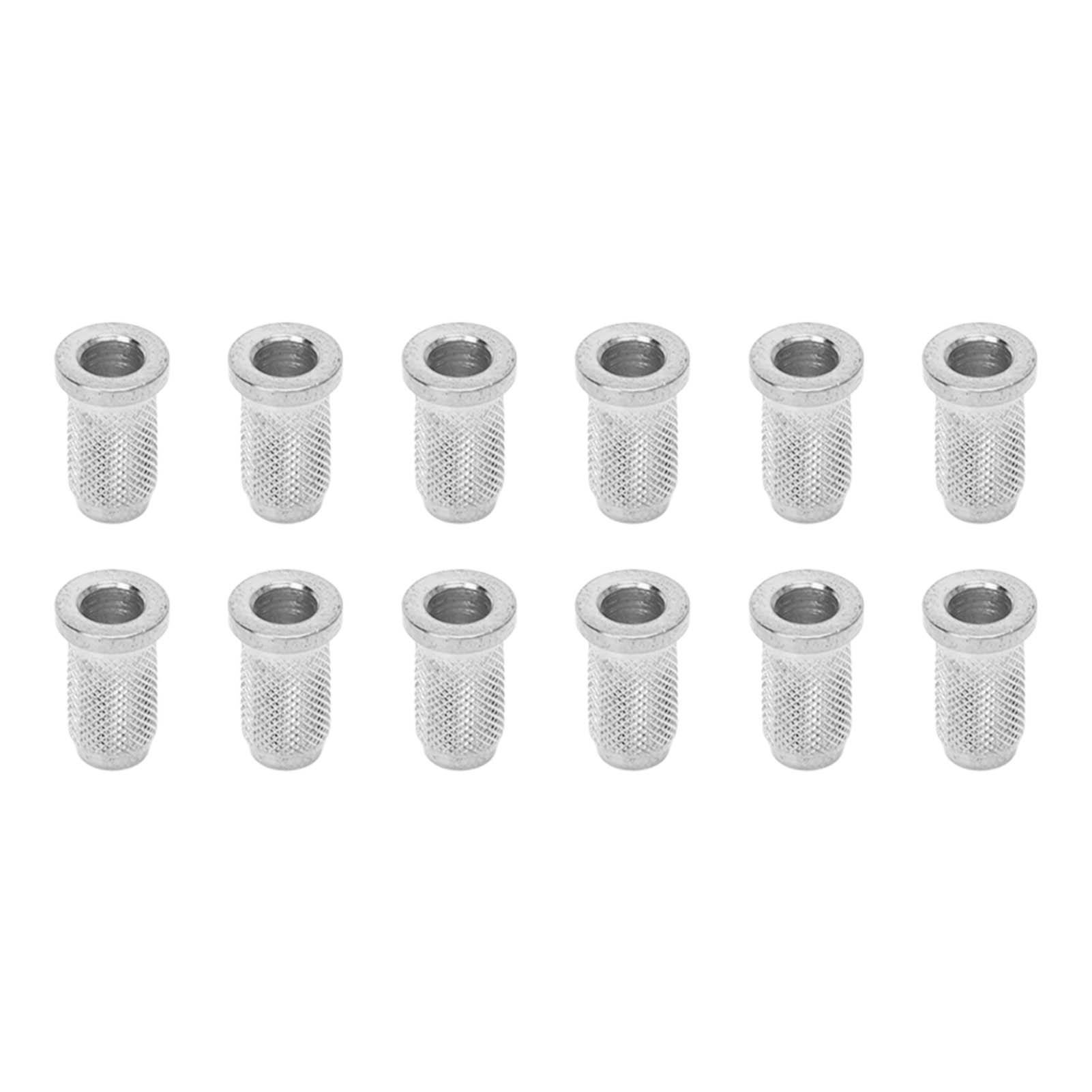 

12 шт. Металлические втулки для струн электрогитары, проходящие сквозь корпус, замена, золото серебряный