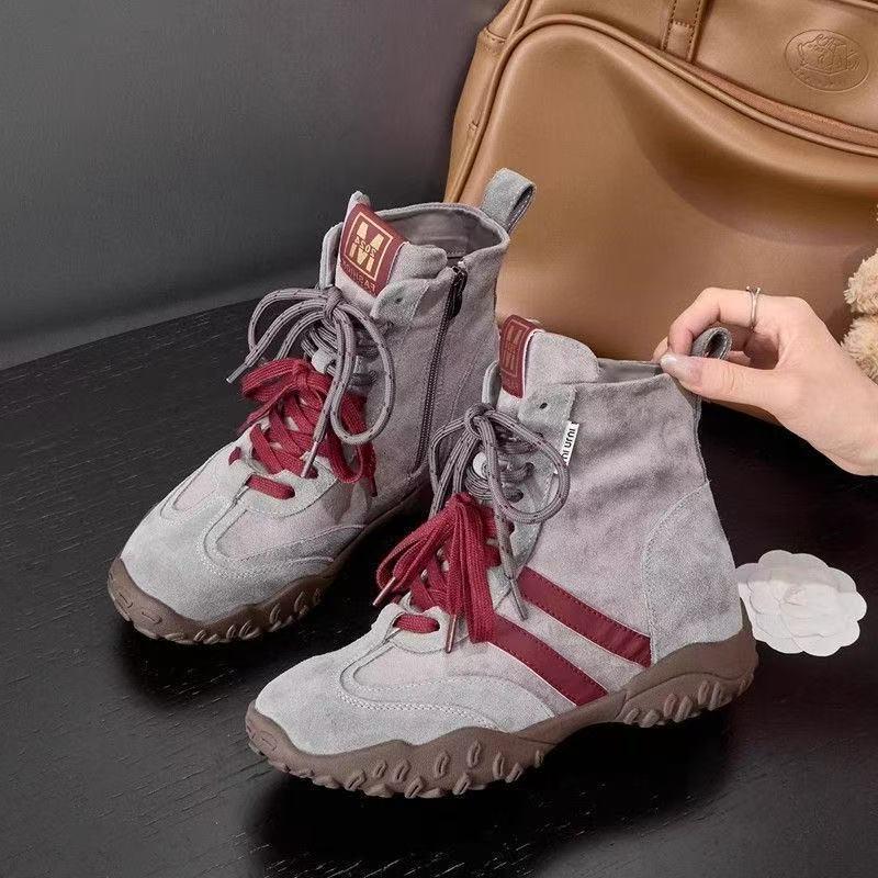 Niche Women's 6cm Height-Boost High-Top Sneakers for Autumn/Winter 2025