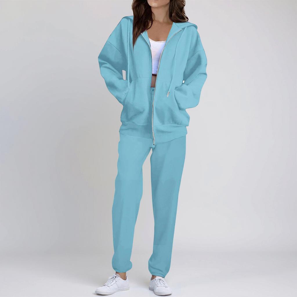 Fashionable Women's /Winter Casual Comfortable Sweatshirt Jacket Set
