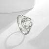 Lotus Flower Finger Rings Stainless Steel Gold Women Ring Yoga Buddhism Amulet Jewelry Birthday Gift
