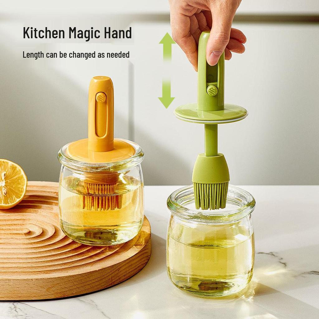 Shi He Hitzebeständige Ölpinselflasche für Küche & Outdoor-Grillen