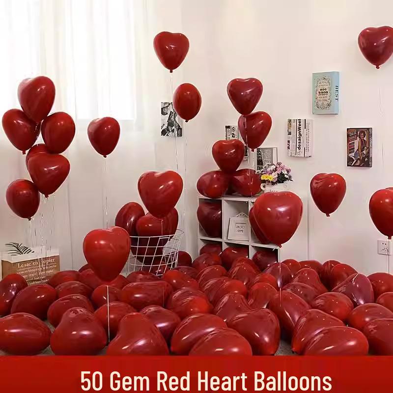 Herzförmige Ballons: Perfekt für Hochzeiten, Valentinstag, Heiratsanträge, Verlobungen und Geburtstagsdekorationen
