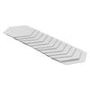 12 Pcs Self Adhesive Hexagon Wall Mirror Sticker Silver Self Adhesive Wall Decal  Sofa Backdrop