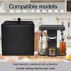 Heavy Duty Heat Resistant Waterproof Dust Cover for Cocktail Maker Machine for Popular Models in Black