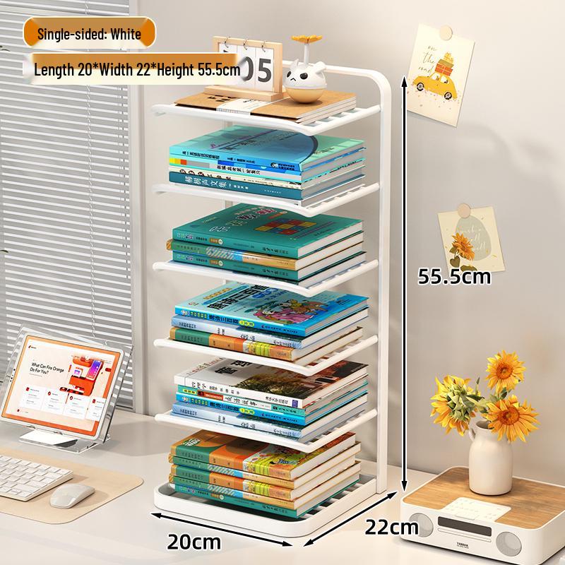 Desktop Book Organizer and Storage Rack
