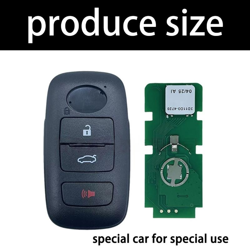 Replacement Key Fob With 2/3/4 Buttons 4A Chip And Black Plastic Shell Design 89994-BZ050 89994-BZ041 89994-BZ170