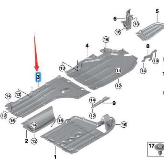 Protecții inferioare caroserie 51757424881, 51757424882 pentru BMW X5 G05, X7 G07