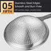 Stainless Steel Kitchen Draining Scoop Reusable Oil Colander Spoon Hot Pot Colander  Pasta Drainage