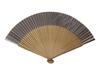 Kyoto Fan with Oblique Made In Kyoto Paper Japanese Japanese Short Personal Long X Wide When Opened Men's Light, Japan, Fan, Craftsmanship, Accessory,