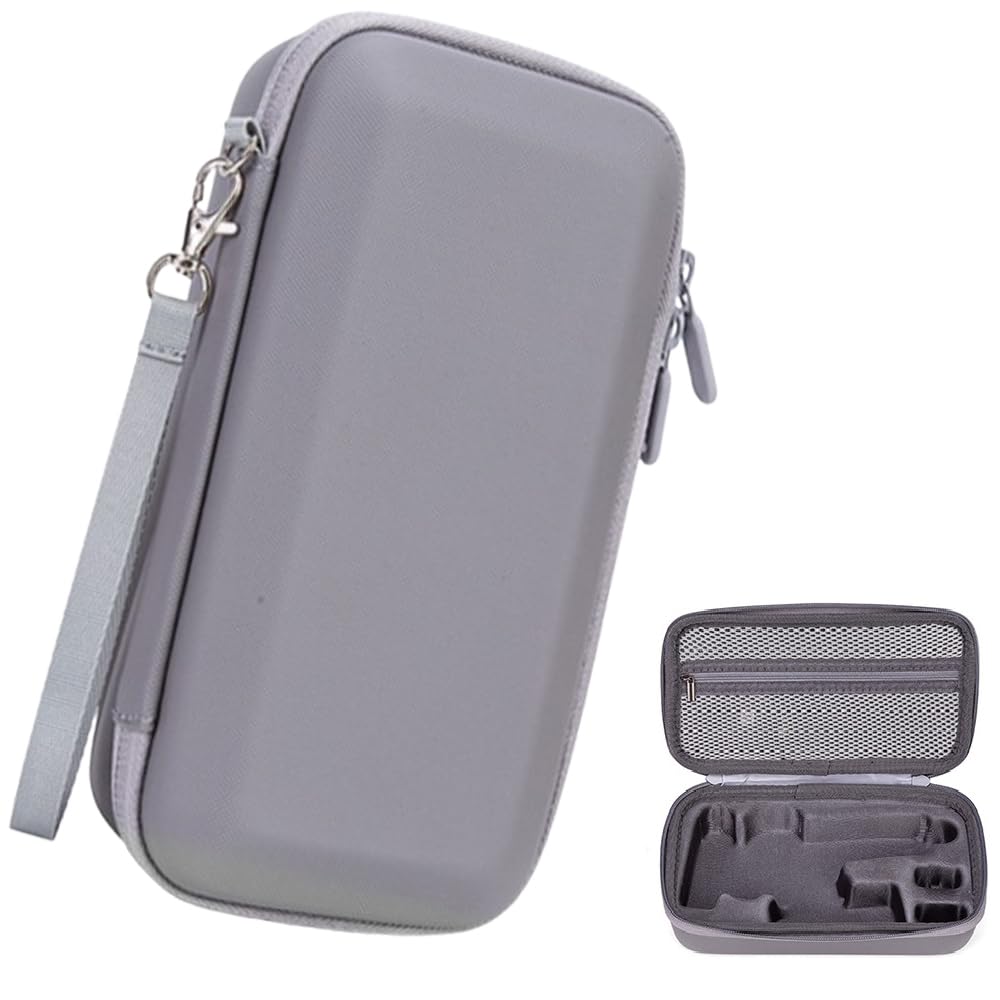 

Osmo Mobile 8/Mobile 7P/OM7 Storage Case, Waterproof PU Carrying Case, Compact Travel Case, Portable, Shockproof (Gray)