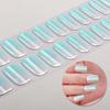 22Tips Glitter Cat Eyes UV-Free Gel Nail Sticker Gradient Full Cover Long Lasting Gel Polish Nail Strips DIY Manicure Decoration