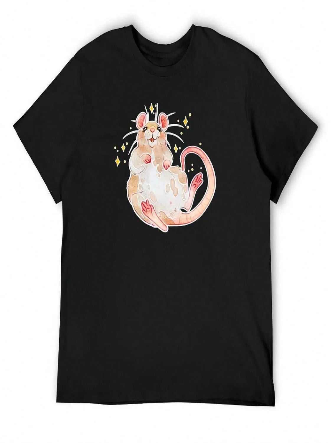 Proper Rat T-Shirt  Graphic Shirts Plain Black T Shirts Men S разноцветный