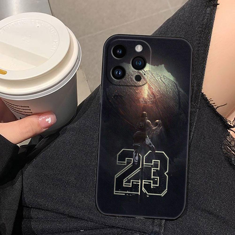 Basketball Number 23 Cover Phone Case For iphone Apple 17 AIR 16E 16 15 14 13 12 11 Pro XR Max 8 7 Plus TPU Case Funda Shell